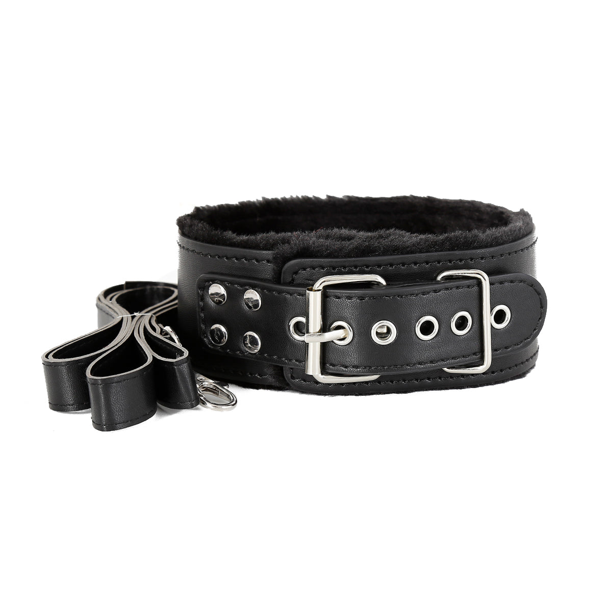 Classic Beginner's Set 7 Teile (fur cuffs,ball gag,whip,collar,eye mask,10 M rope)