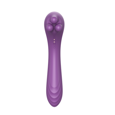 Vibro 15 - Vibrator mit 3 Vibrokugeln im Massagekopf 2 Motoren