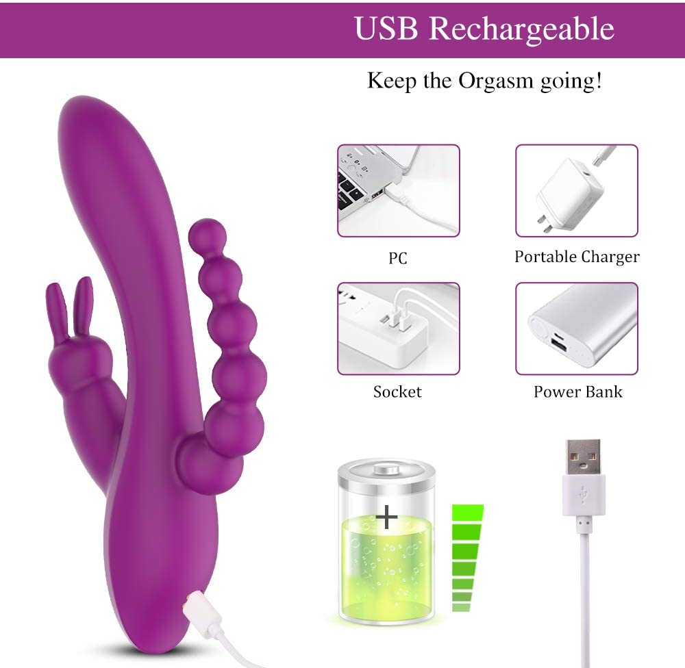 Triple places - Rabbit Vibrator