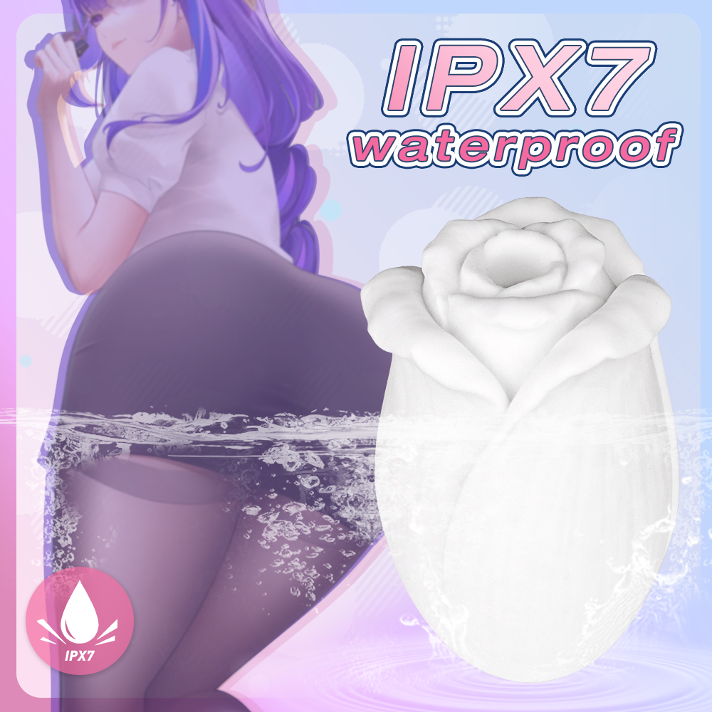 Pleasure Place - Rosenförmiger Masturbator für Männer aus weichem Silikon - realistisches Gefühl, IPX7 wasserdicht & wiederverwendbar