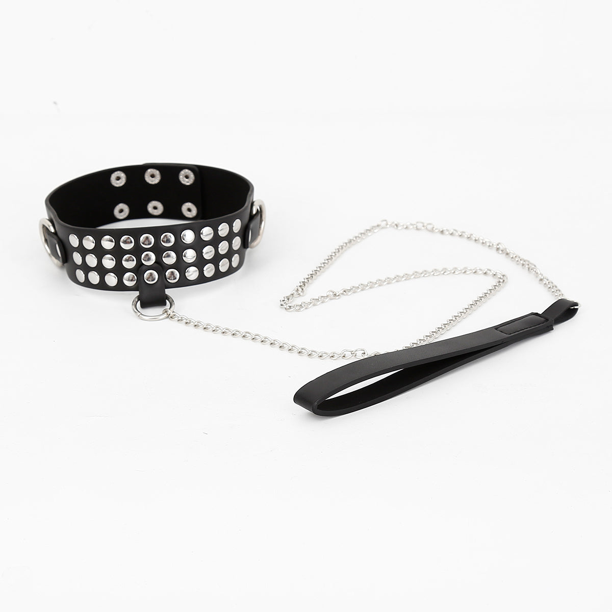 Hilaria -Halsband mit Nieten und Leine