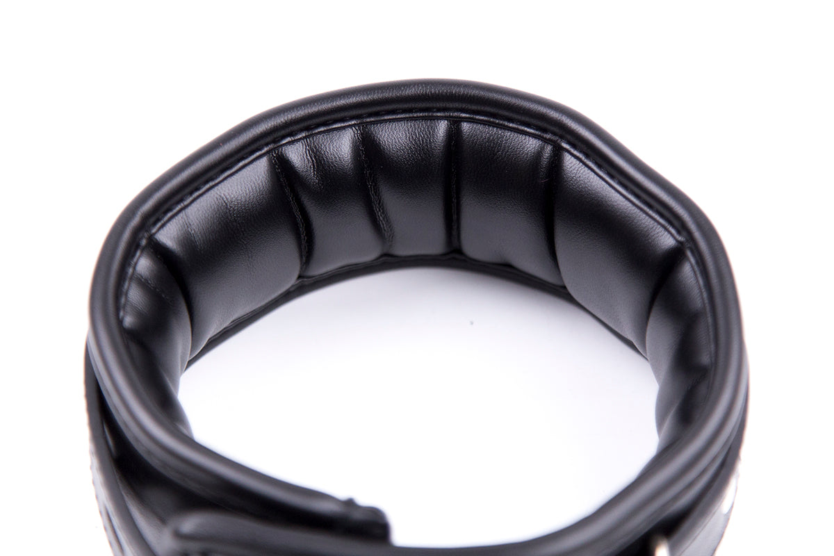 Melibea - soft Halsband mit Leine schwarz