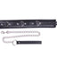 Melibea - soft Halsband mit Leine schwarz