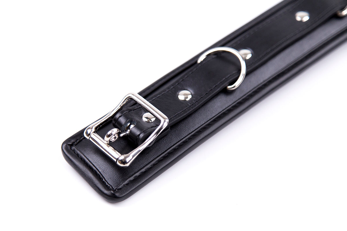 Melibea - soft Halsband mit Leine schwarz