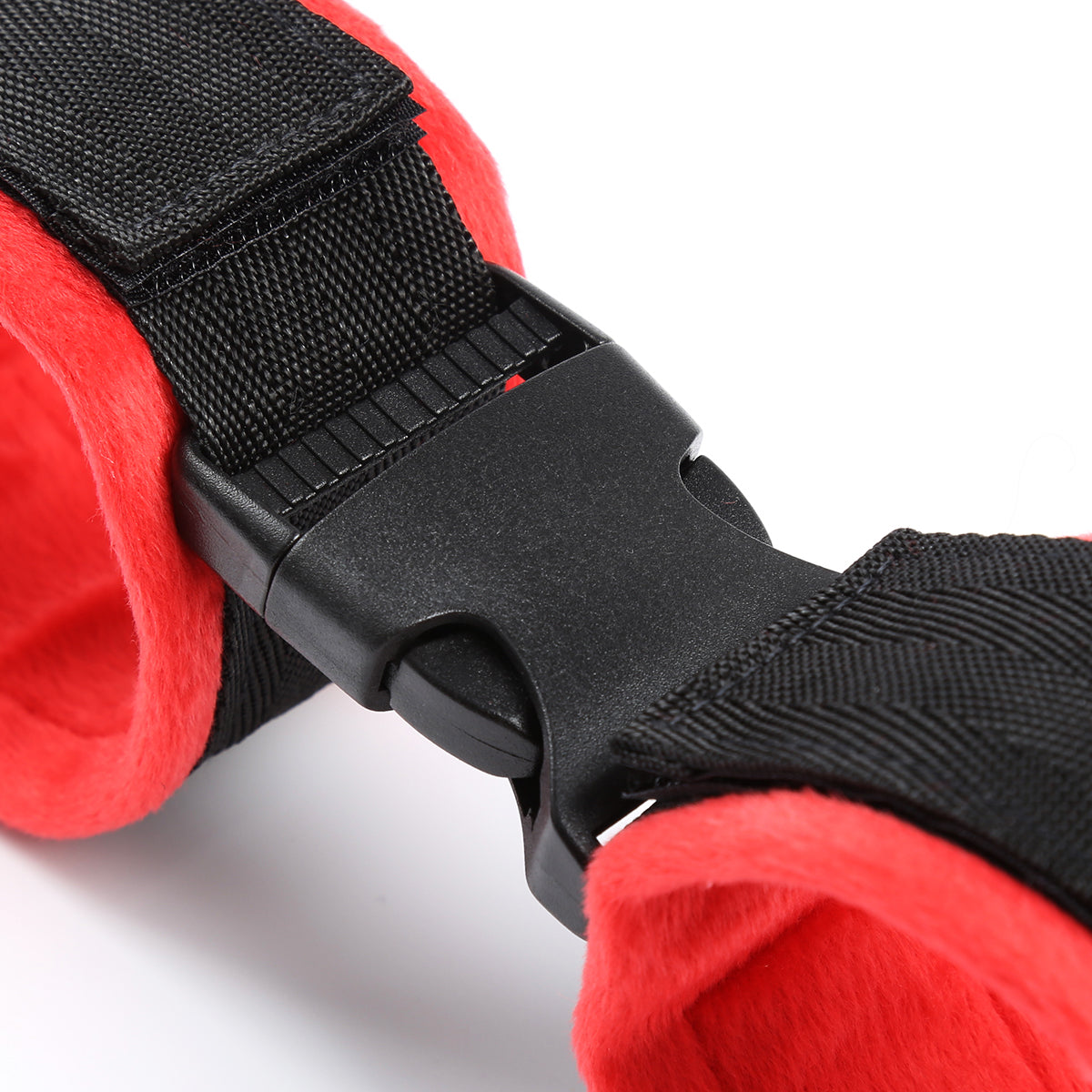 Gratia - Fussfesseln für schnelles Vergnügen in Rot Schwarz