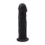 Shiny PVC Strap On(Long Dildo) Schwarz