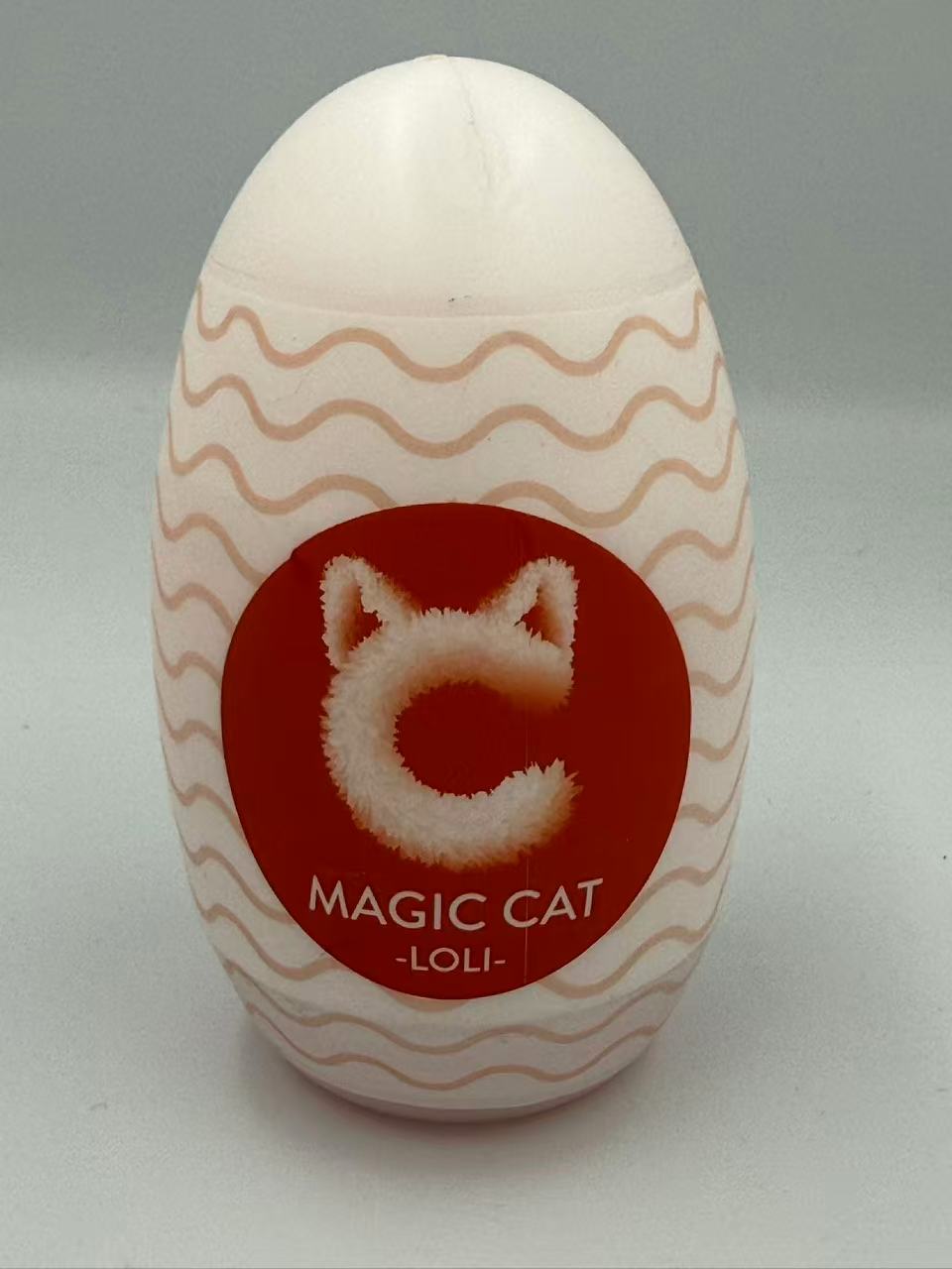 Pleasure Place - Weiches Silikon-Masturbationsei für Männer - Magic Cat Loli, realistische Textur & einfache Reinigung, 10 cm groß