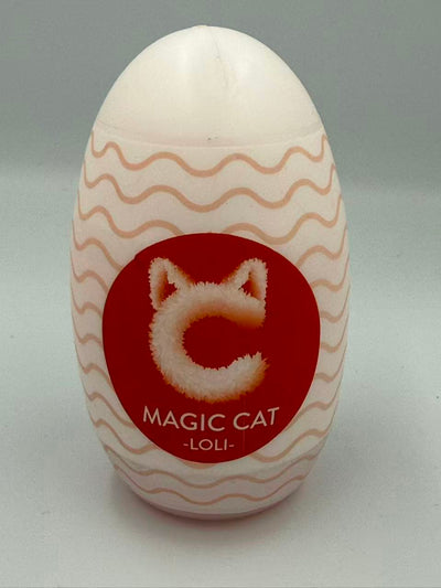 Pleasure Place - Weiches Silikon-Masturbationsei für Männer - Magic Cat Loli, realistische Textur & einfache Reinigung, 10 cm groß