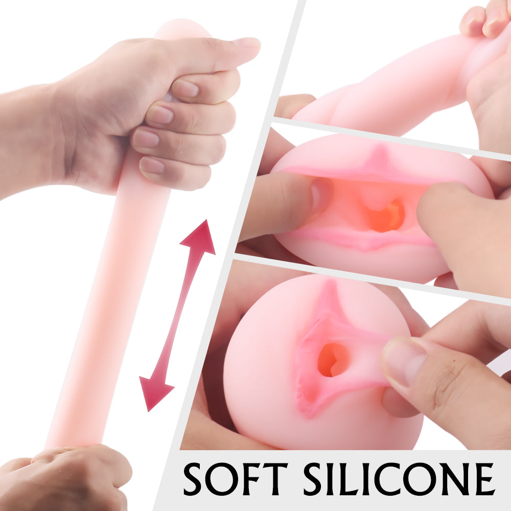 Pleasure Place - Männer Masturbator - realistisches 3D-Gefühl, Soft Silikon & hygienisch wiederverwendbar, 10 cm groß
