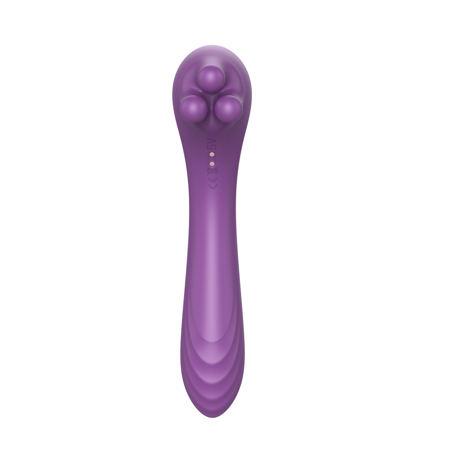 Vibro 15 - Vibrator mit 3 Vibrokugeln im Massagekopf 2 Motoren