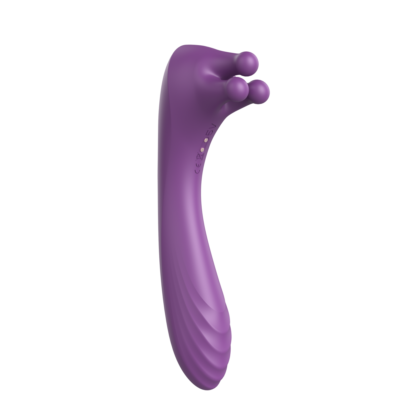 Vibro 15 - Vibrator mit 3 Vibrokugeln im Massagekopf 2 Motoren