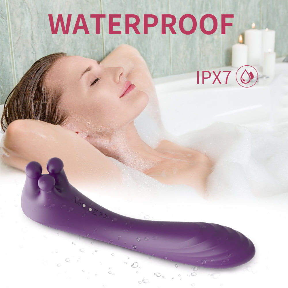 Vibro 15 - Vibrator mit 3 Vibrokugeln im Massagekopf 2 Motoren