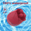 RO LUX ONE Mini Vibrator in roter Rosenform, wasserdicht nach IPX7, mit 9 Vibrations- und 9 Rotationsmodi aus medizinischem Silikon.