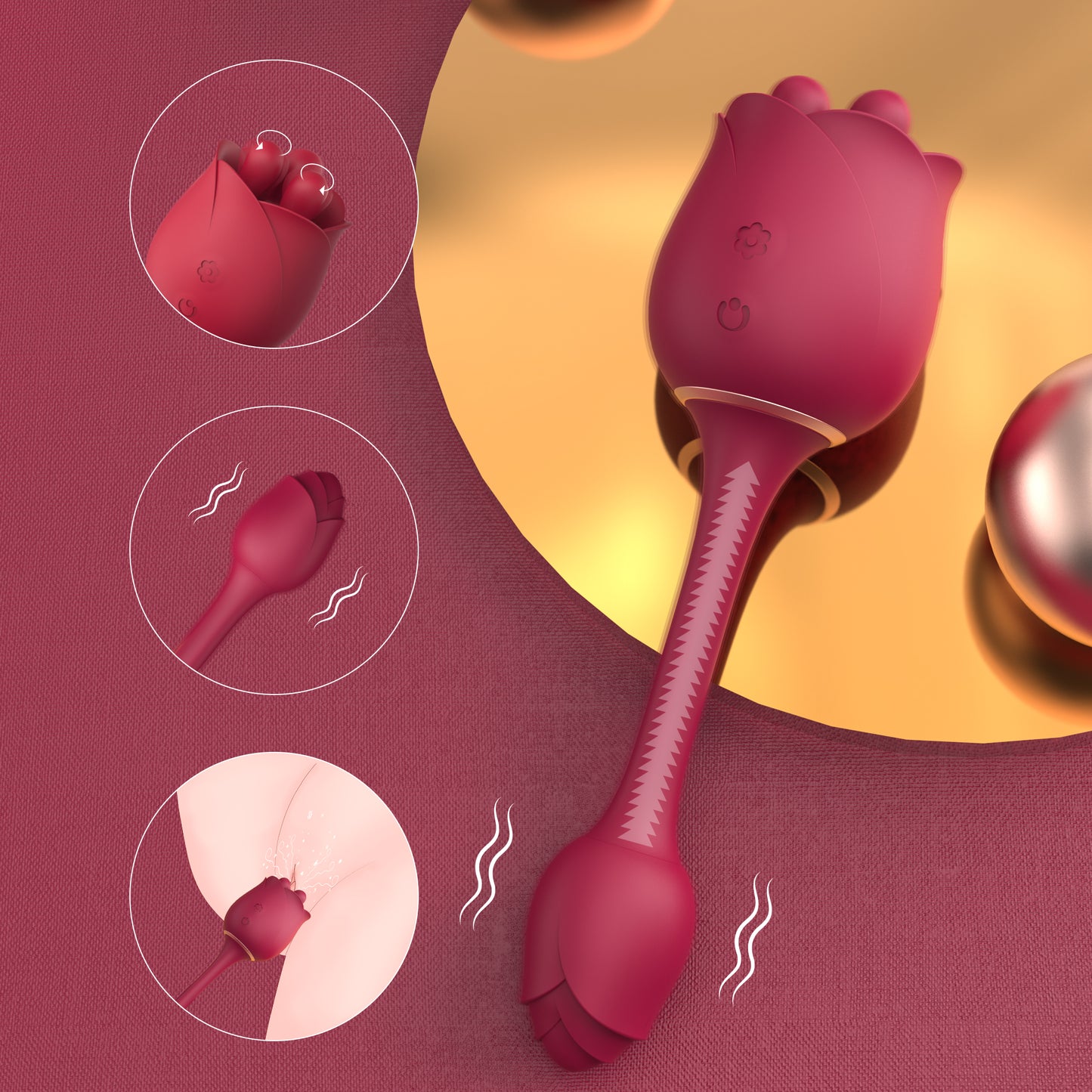 RO LUX ME UP - Vibrator mit Rotation