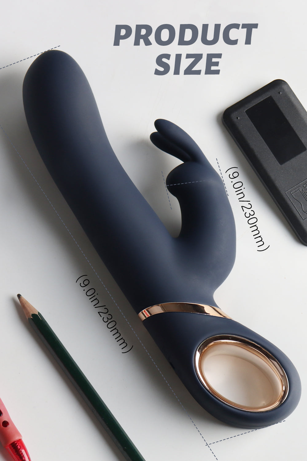 BIG DOUBLE -  Rabbit Vibrator Rotiert  und Vibriert edler Look