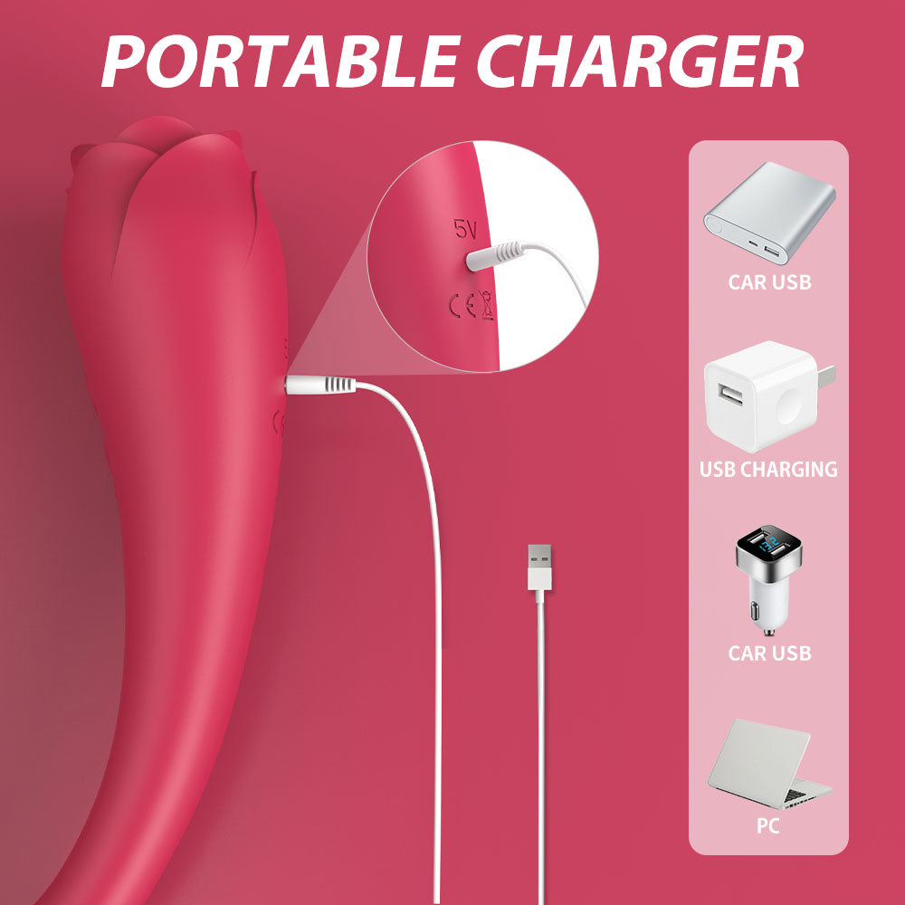 RO PLUS - G Punkt Vibrator mit vibrierende Zunge